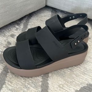 Black Crocs Sandals